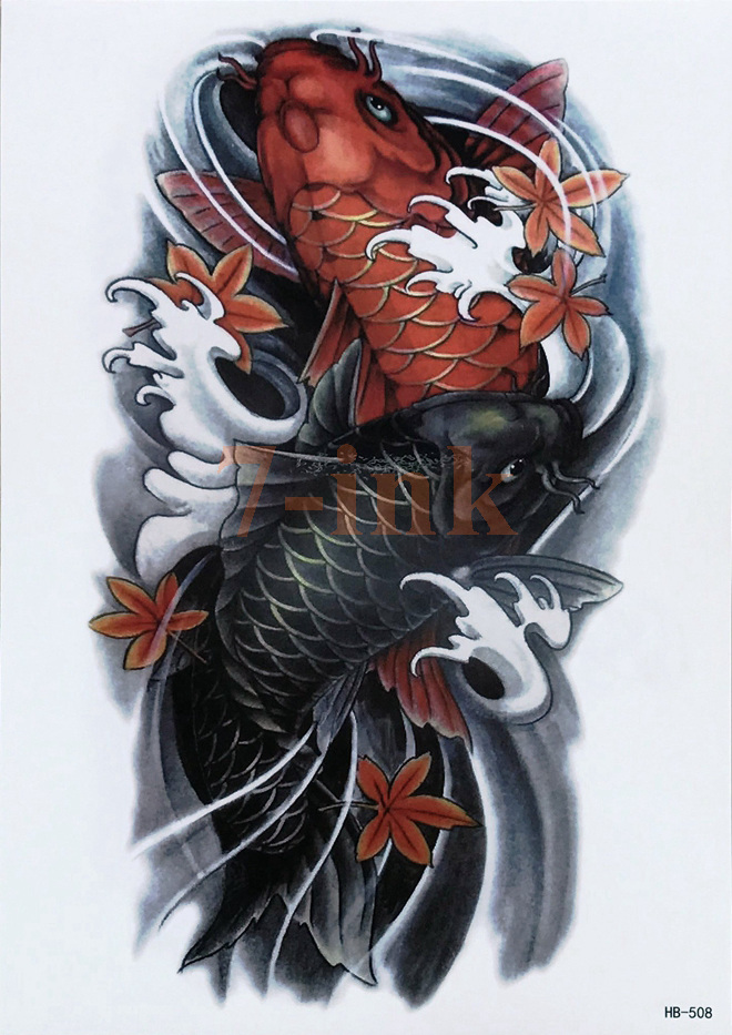 Detail Gambar Tato Ikan Koi Simple Nomer 34