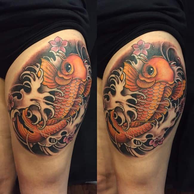 Detail Gambar Tato Ikan Koi Simple Nomer 43