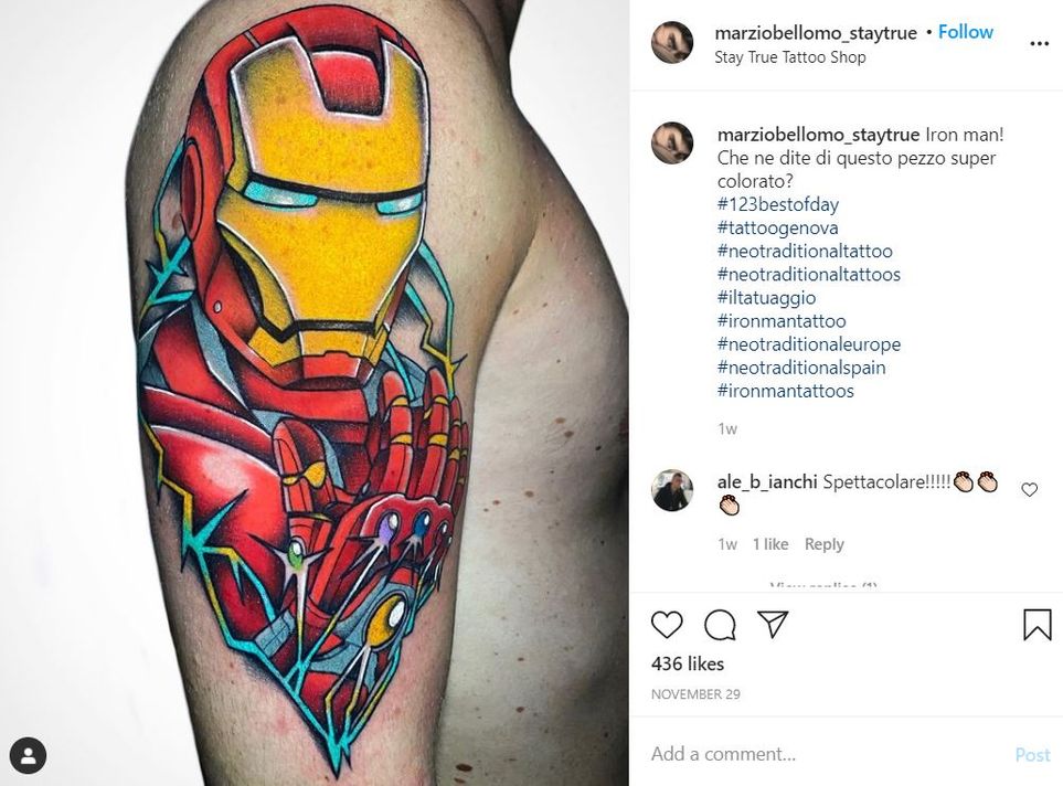 Detail Gambar Tato Iron Man Nomer 17