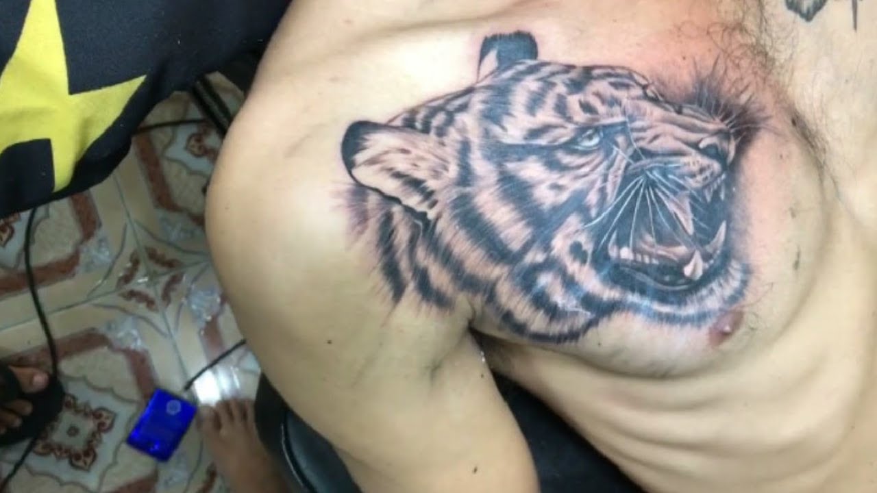 Detail Gambar Tato Kepala Harimau Nomer 11