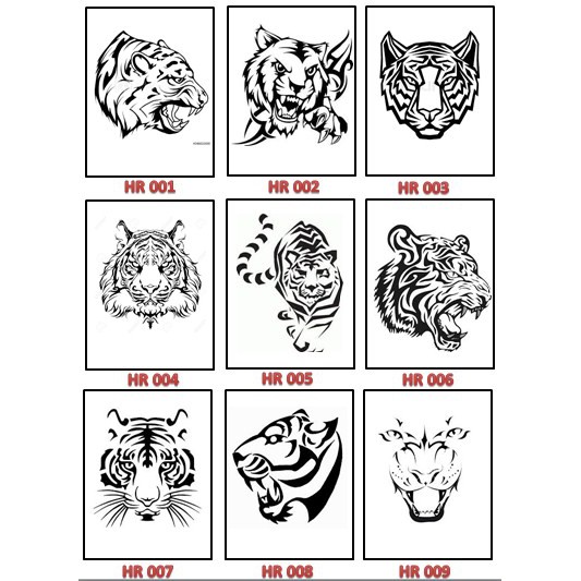 Detail Gambar Tato Kepala Harimau Nomer 42