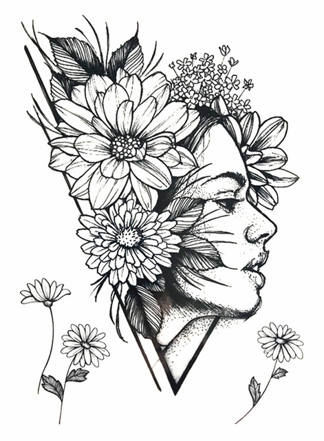 Detail Gambar Tato Keren Bunga Nomer 8