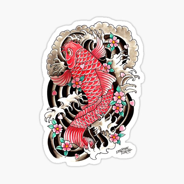 Detail Gambar Tato Koi Jepang Nomer 31