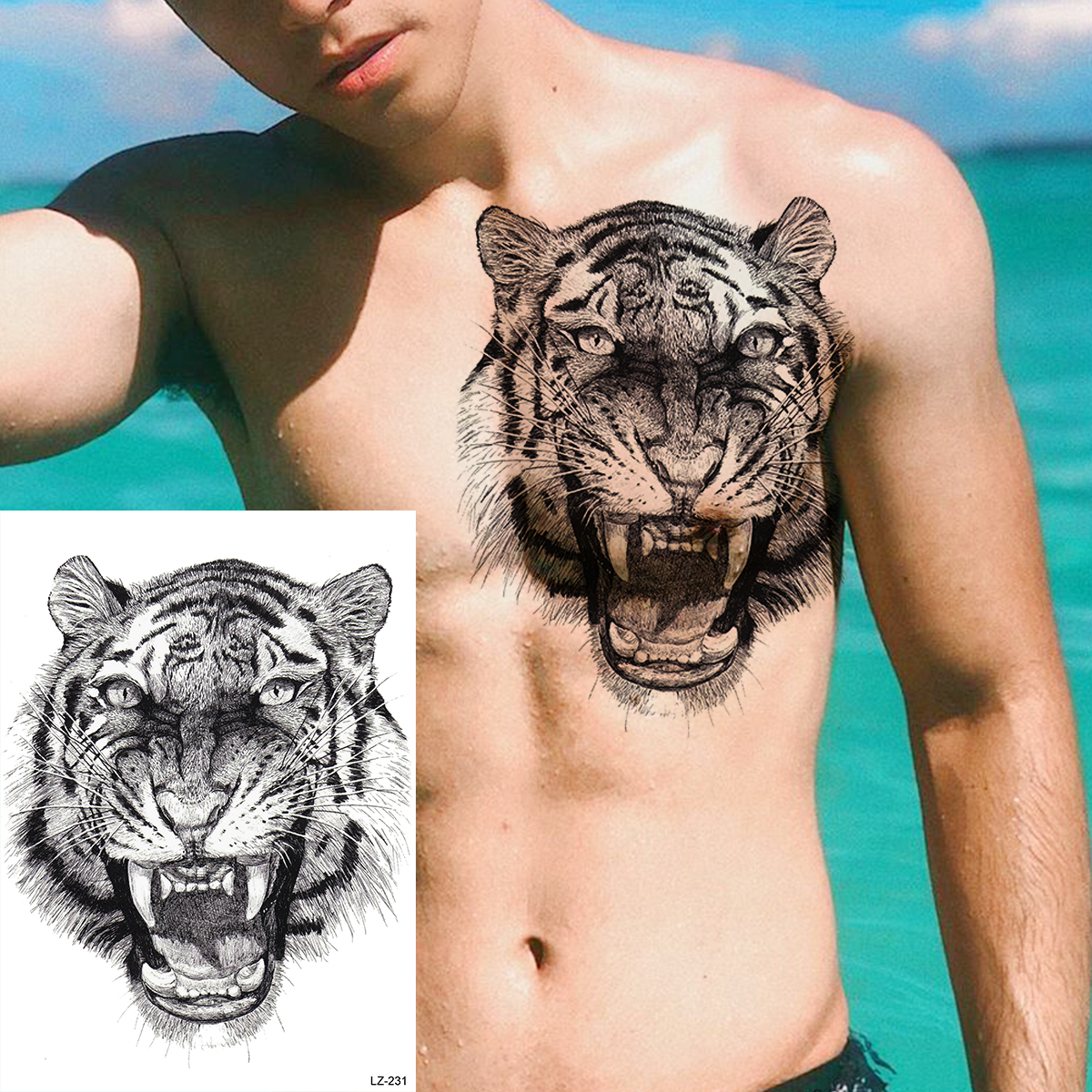 Detail Gambar Tato Macan Nomer 26