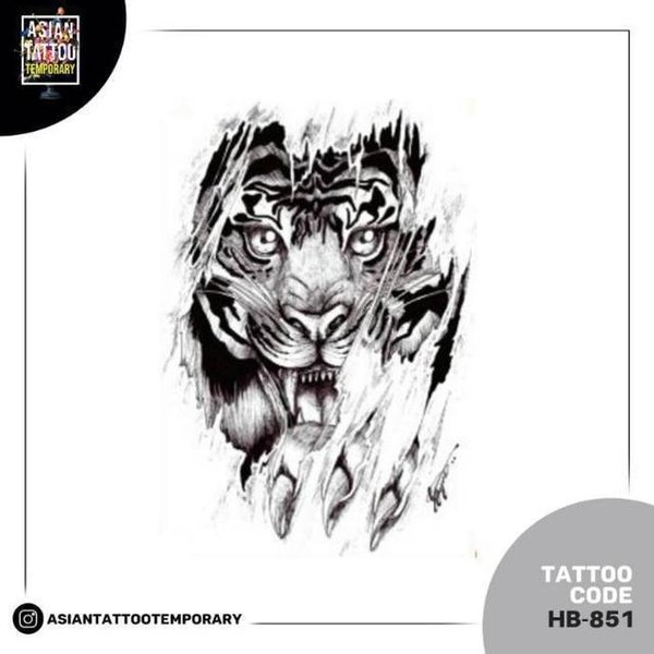 Detail Gambar Tato Macan Di Punggung Nomer 29