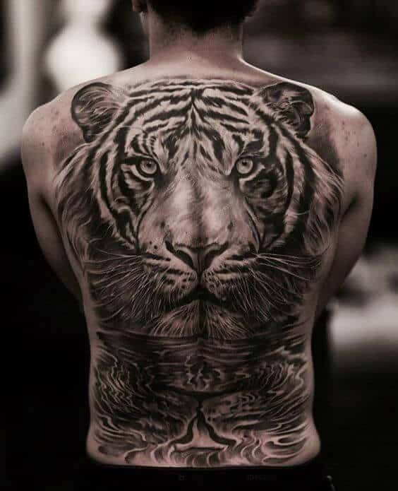 Detail Gambar Tato Macan Di Punggung Nomer 50