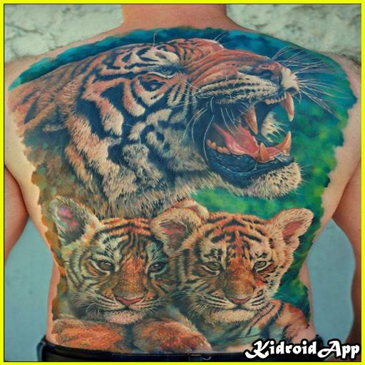 Detail Gambar Tato Macan Di Punggung Nomer 9