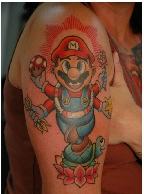 Detail Gambar Tato Mario Bros Nomer 46