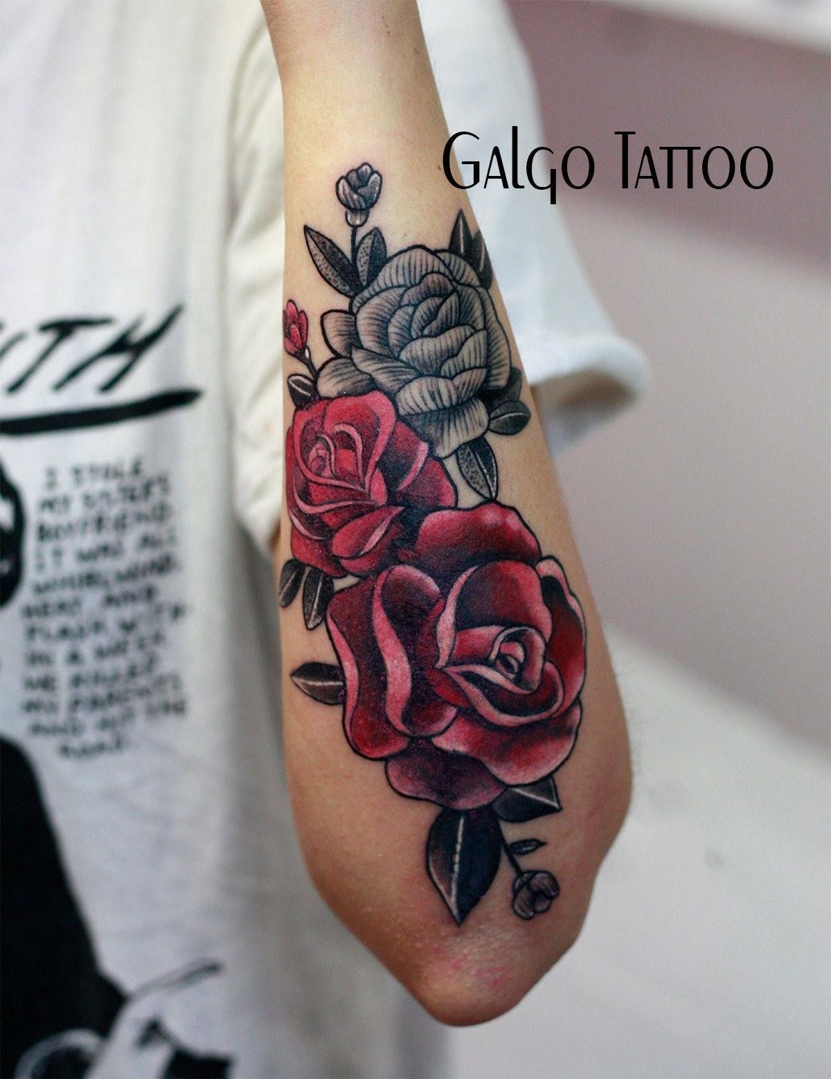 Detail Gambar Tato Mawar Hitam Nomer 7