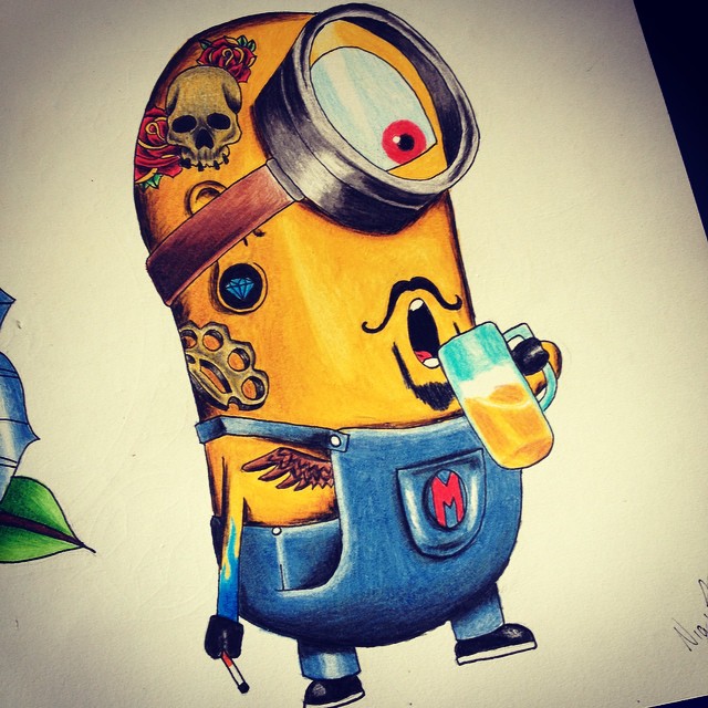 Detail Gambar Tato Minion Nomer 36