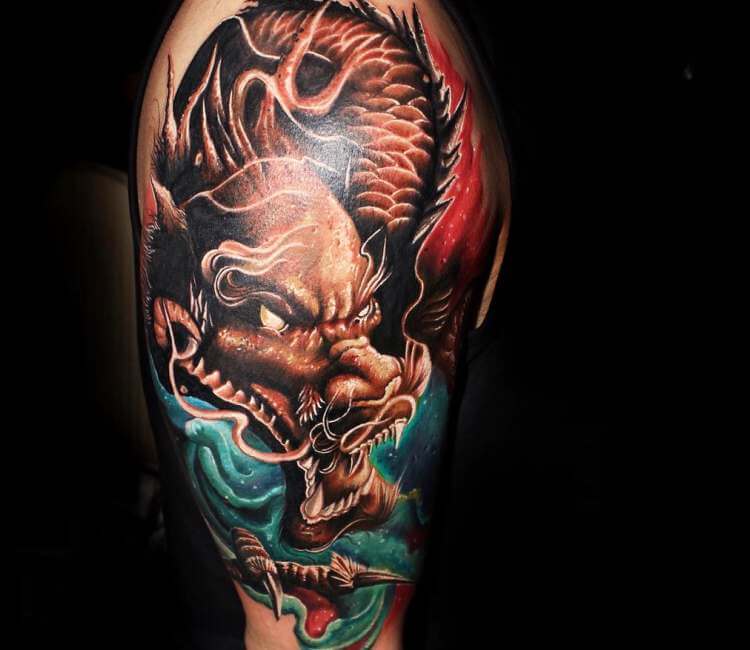 Detail Gambar Tato Naga Nomer 33