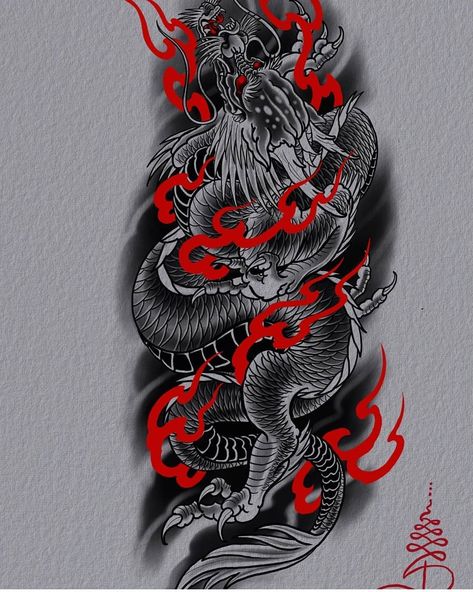 Detail Gambar Tato Naga Nomer 5