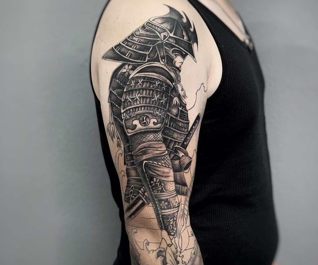 Detail Gambar Tato Samurai Nomer 3