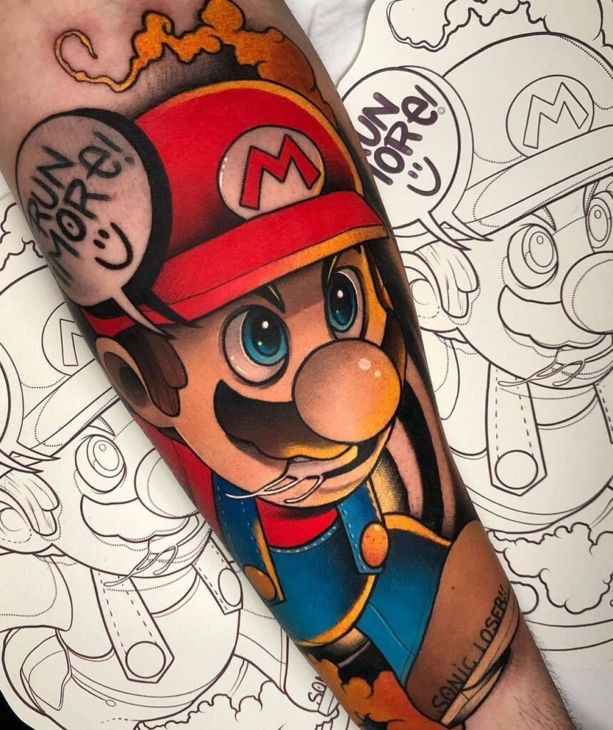 Detail Gambar Tato Super Mario Nomer 15