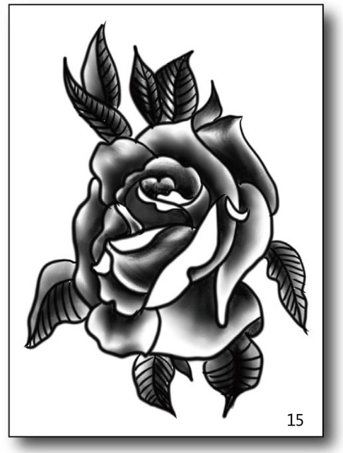 Detail Gambar Tato Tribal Bunga Mawar Nomer 17