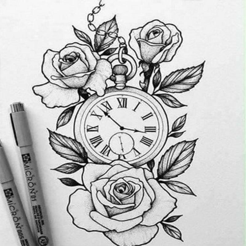 Detail Gambar Tato Tribal Bunga Mawar Nomer 27