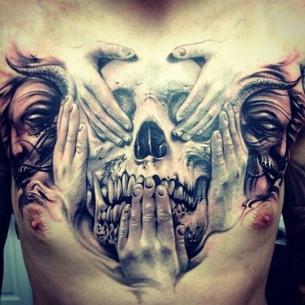 Detail Gambar Tatto 3d Di Punggung Nomer 36