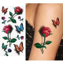 Detail Gambar Tatto Bunga Mawar Nomer 20