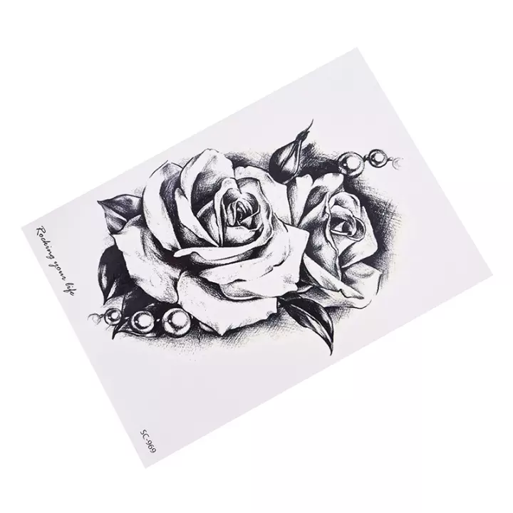 Detail Gambar Tatto Bunga Mawar Nomer 28