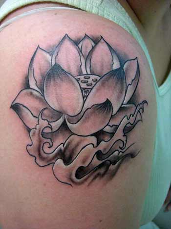 Detail Gambar Tatto Bunga Teratai Nomer 23