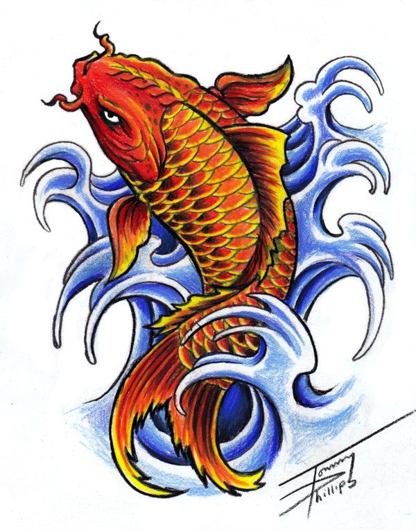 Detail Gambar Tatto Koi Nomer 3