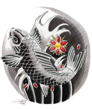 Detail Gambar Tatto Koi Nomer 47