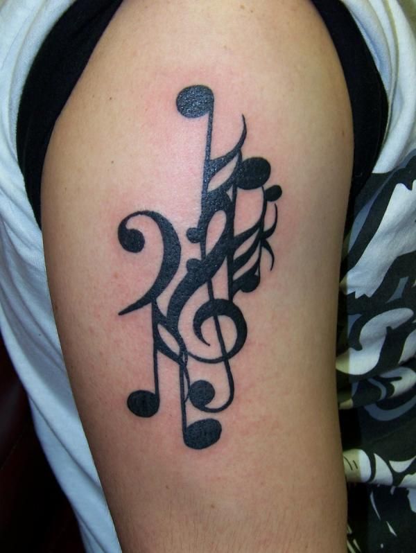 Detail Gambar Tatto Not Musik Nomer 14