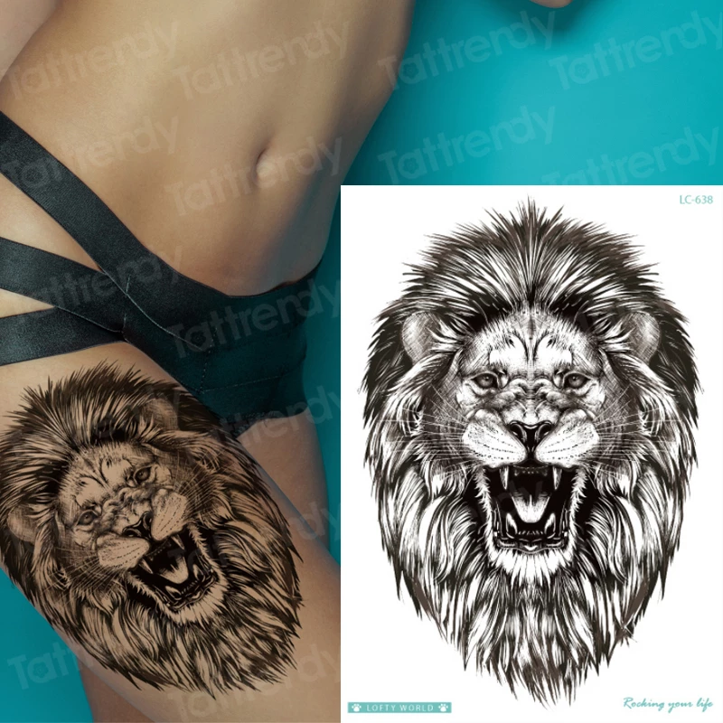 Detail Gambar Tatto Singa Nomer 27