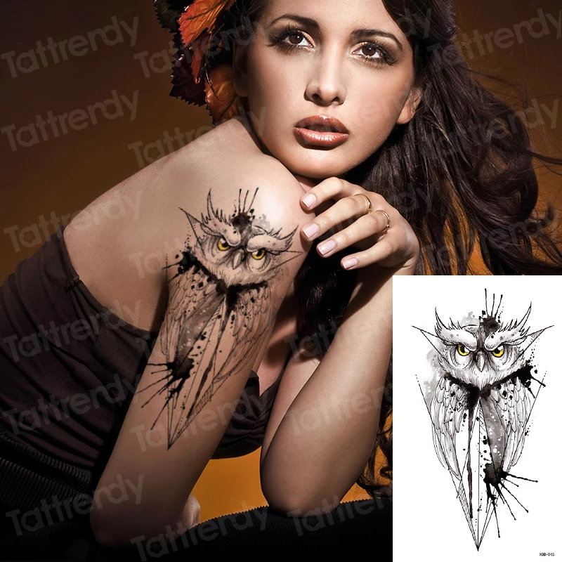 Detail Gambar Tatto Sketsa Burung Hantu Nomer 16