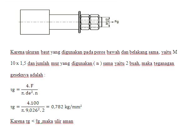 Gambar Tegangan Geser Baut - KibrisPDR