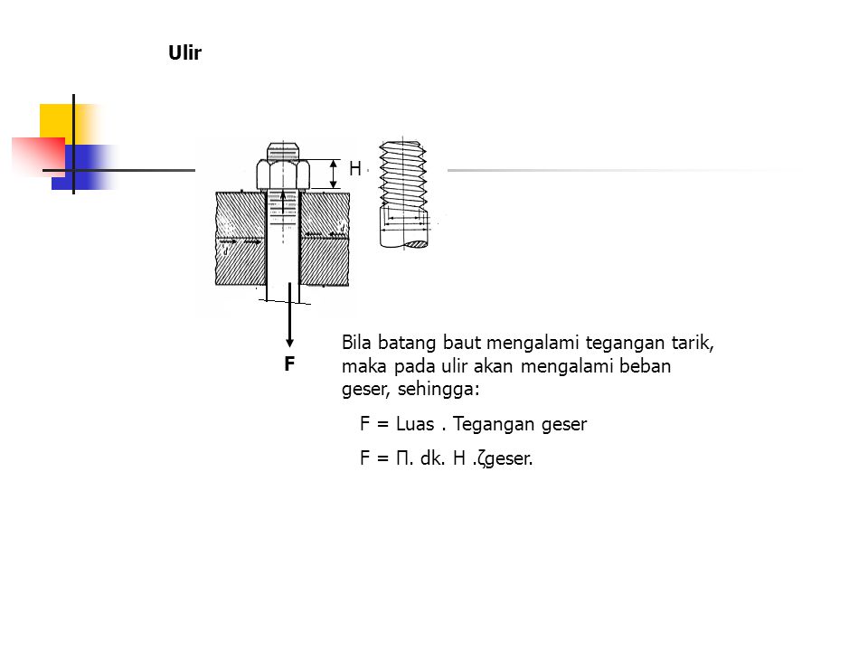 Detail Gambar Tegangan Geser Baut Nomer 8