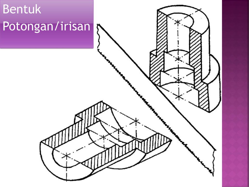 Detail Gambar Tehnik Tentang Potongan Dan Irisan Nomer 27