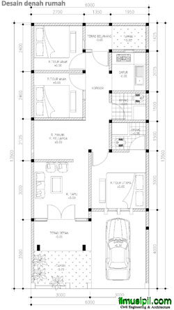 Detail Gambar Teknik Denah Rumah Koleksi Nomer 6
