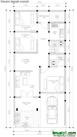 Detail Gambar Teknik Denah Rumah Nomer 6