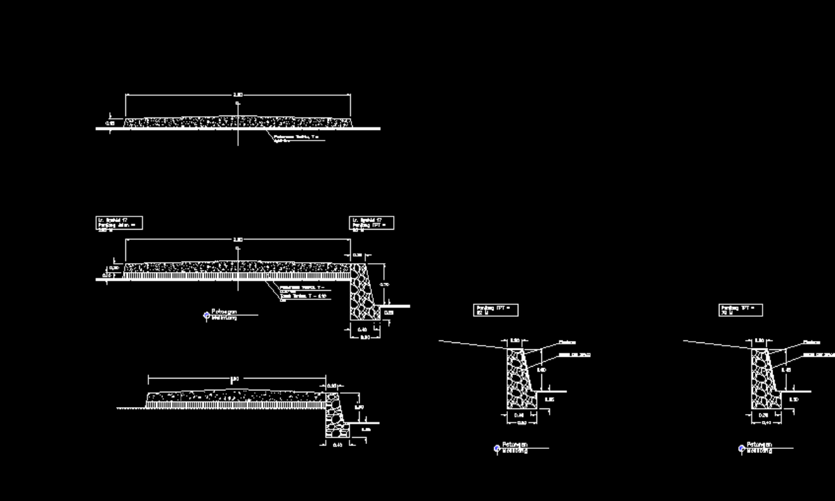 Detail Gambar Teknik Detail Talud Jalan Nomer 6