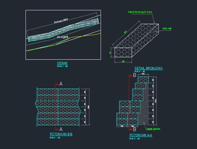 Detail Gambar Teknik Detail Talud Jalan Nomer 7