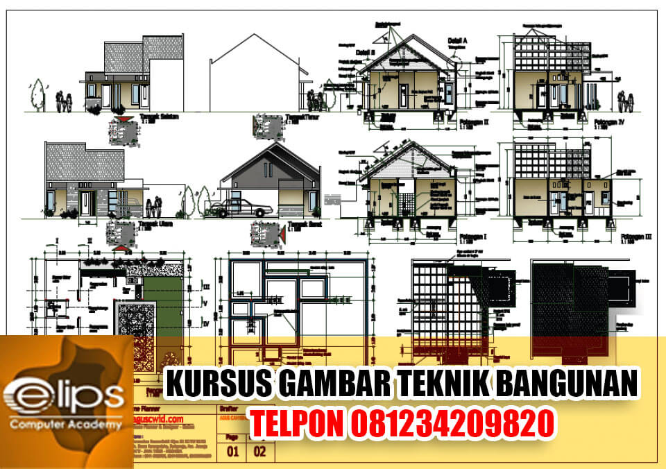 Detail Gambar Teknik Gambar Bangunan Nomer 3