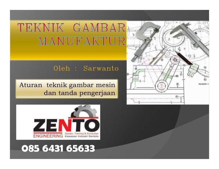 Detail Gambar Teknik Manufaktur Nomer 30