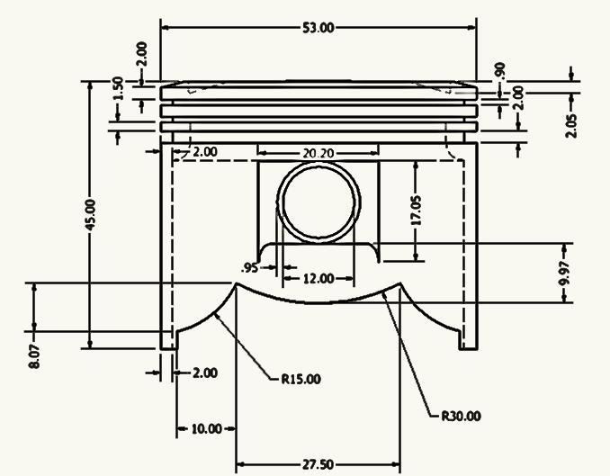 Detail Gambar Teknik Piston Nomer 4