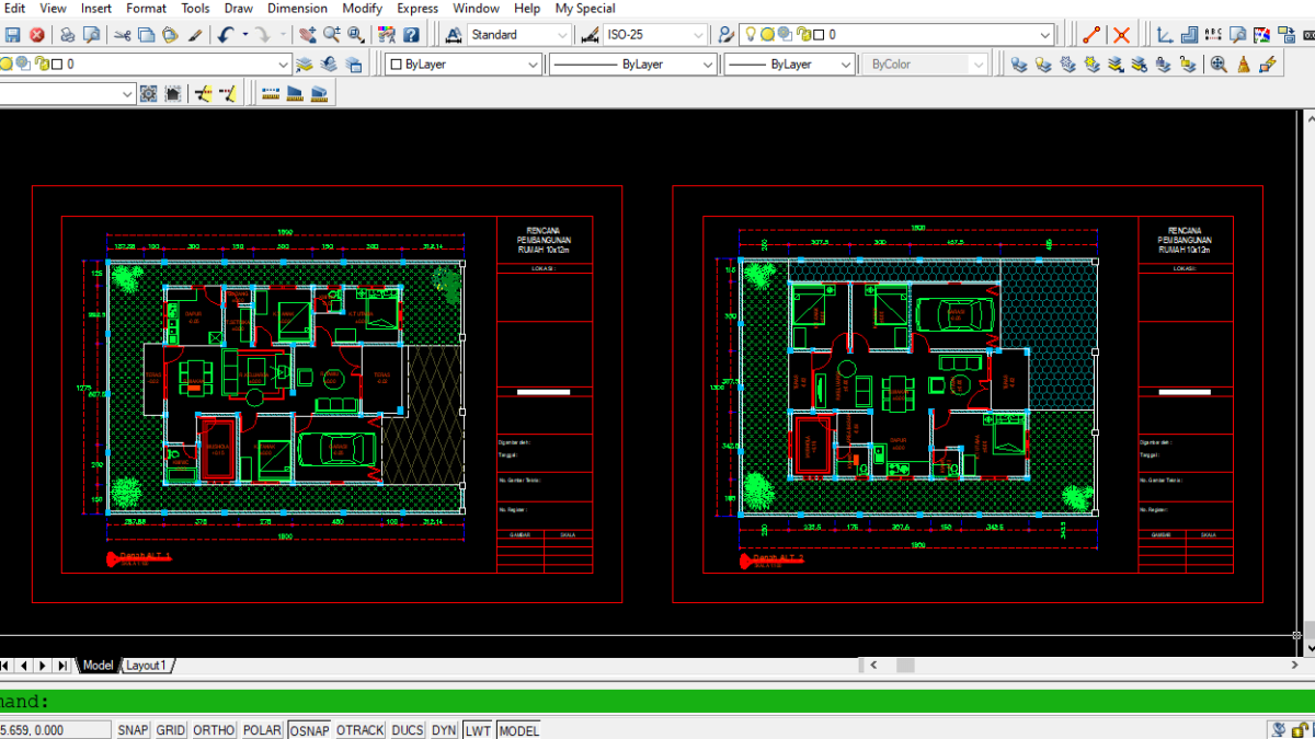 Detail Gambar Teknik Sipil Rumah 7x10 Nomer 17