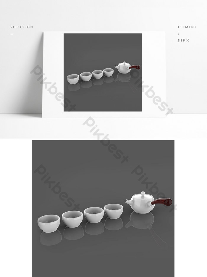 Detail Gambar Teko Dan Cangkir 3d Nomer 20