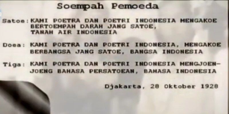 Detail Gambar Teks Asli Sumpah Pemuda Nomer 23