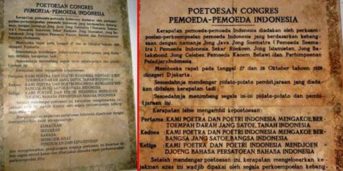 Detail Gambar Teks Asli Sumpah Pemuda Nomer 8