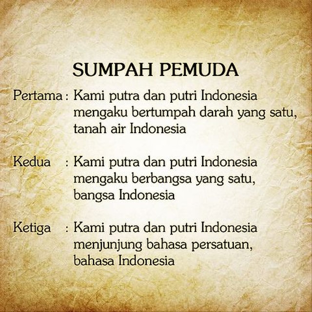 Detail Gambar Teks Asli Sumpah Pemuda Nomer 9