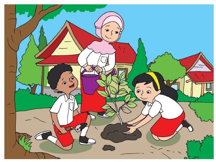 Detail Gambar Tema Lingkungan Sekolah Nomer 43