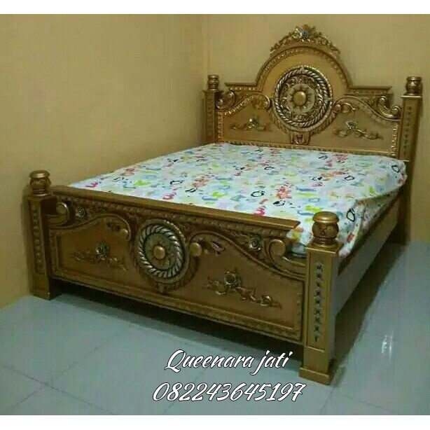 Detail Gambar Tempat Tidur Kayu Jati Nomer 20