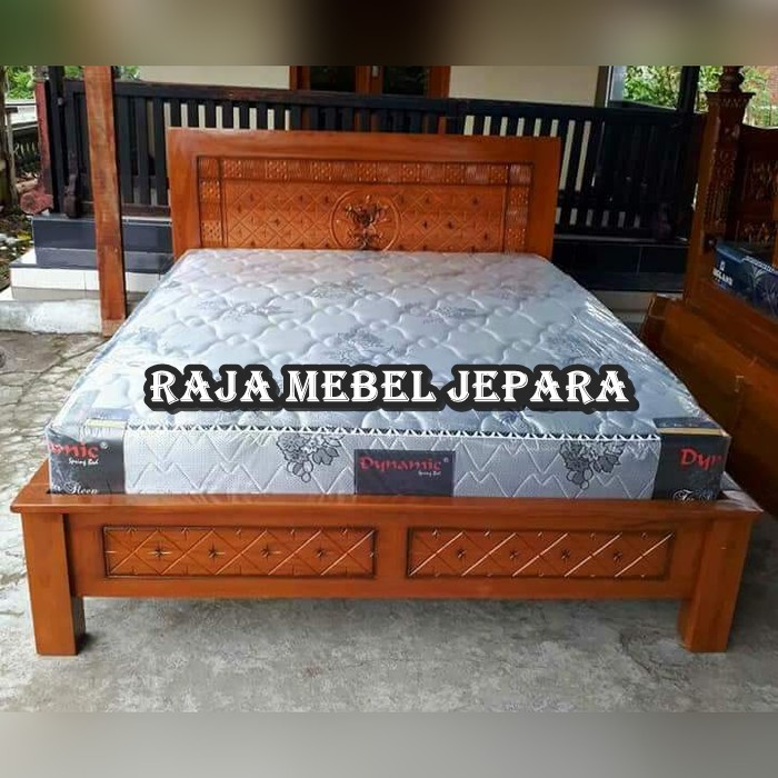 Detail Gambar Tempat Tidur Kayu Jati Minimalis Nomer 11