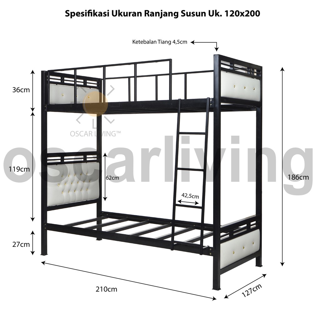 Detail Gambar Tempat Tidur Tingkat Besi Nomer 14