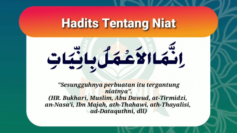 Detail Gambar Tentang Hadis Niat Nomer 2