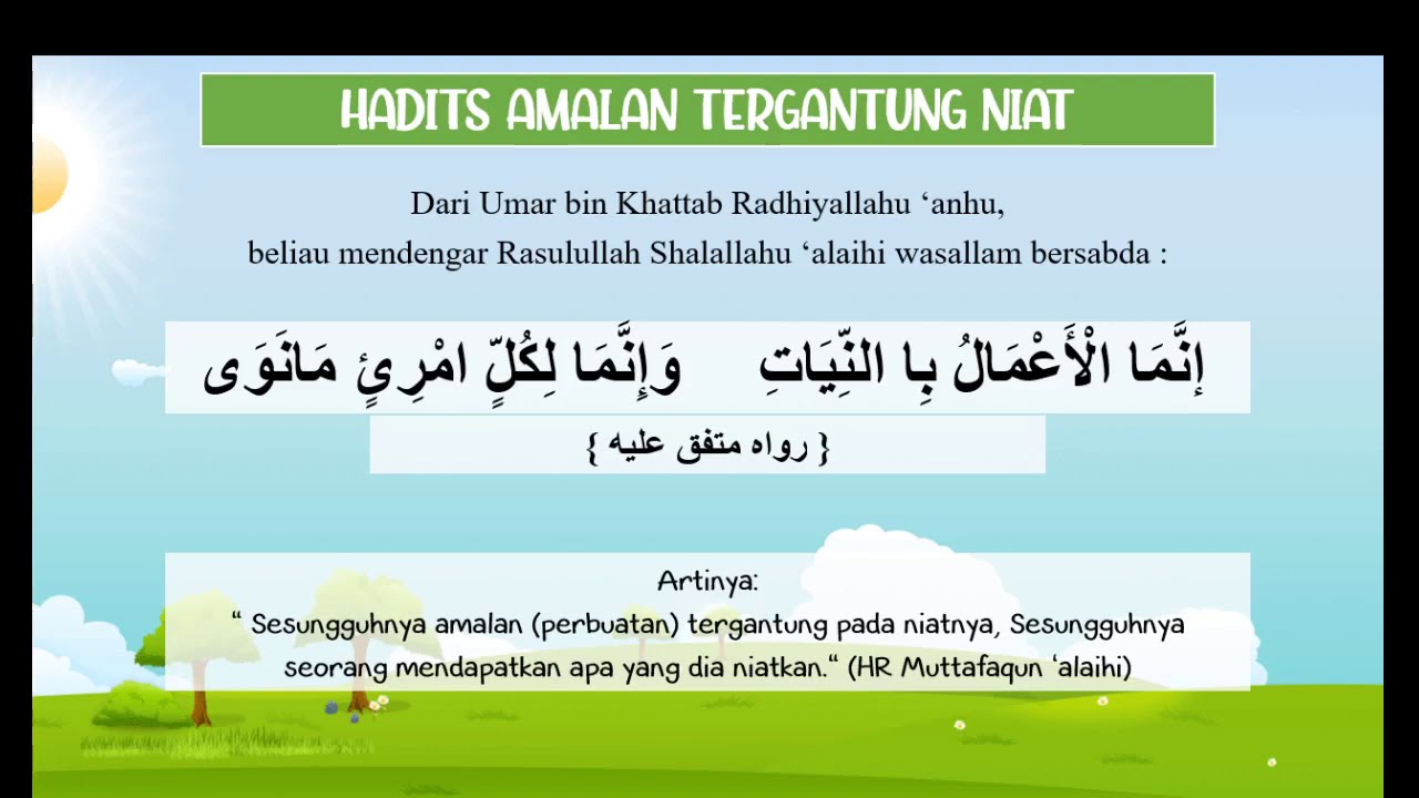 Detail Gambar Tentang Hadis Niat Nomer 14